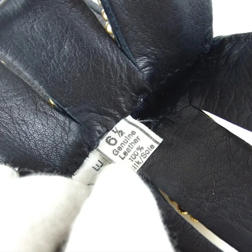 VALENTINO GARAVANI  SIZE 6.5 GLOVES LEATHER